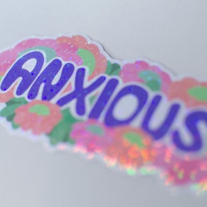 Anxoius holographic glitter sticker image 3