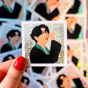 BTS holographic Glitzer Sticker