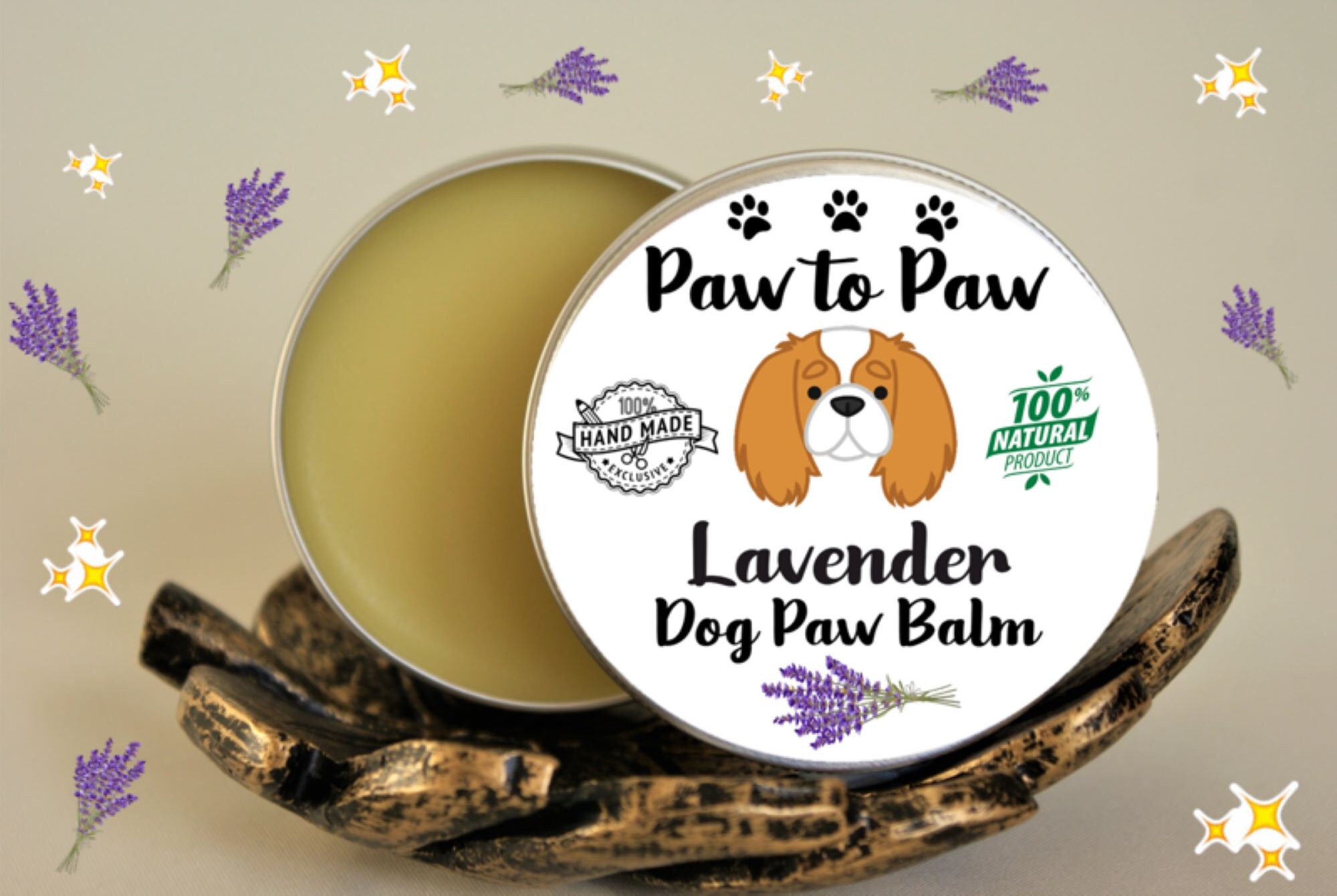 Lavender Dog Paw Balm 30ML FREE GIFT Etsy