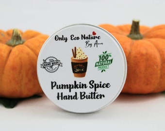 Handmade Halloween, Autumn Pumpkin Spice Hand Balm 30ml + FREE GIFT