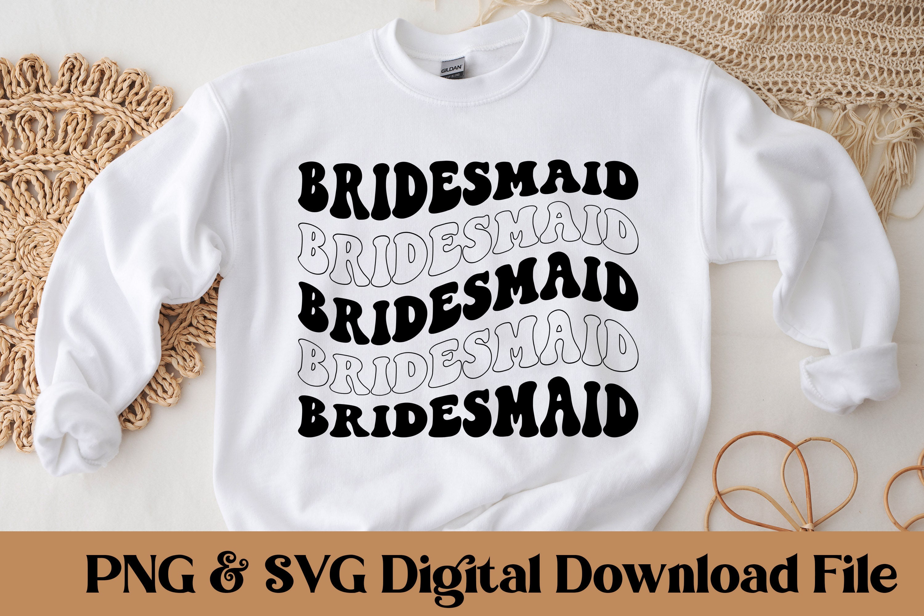Bridesmaid Svg, Bride SVG PNG, Wedding Svg, Bridal Party Svg, Bride