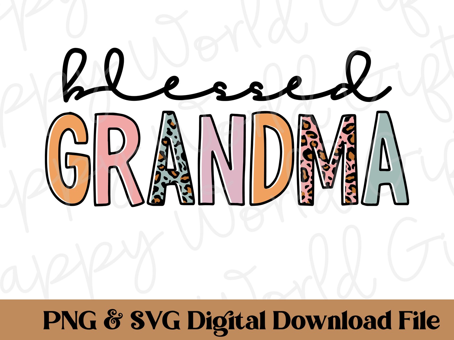 Grandma Svg, Grandma Png, Gigi Svg, Gigi Png, Blessed Gigi SVG, Blessed