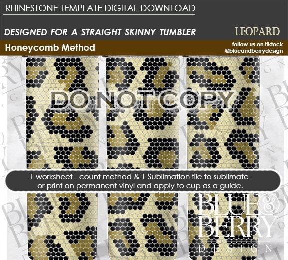Simple Modern 40/50oz Trek LID ONLY. Monstera Leaf Cheetah Leopard Print  Rhinestone Bling Tumbler. Glass Crystal Rhinestones. Almond Burch. 