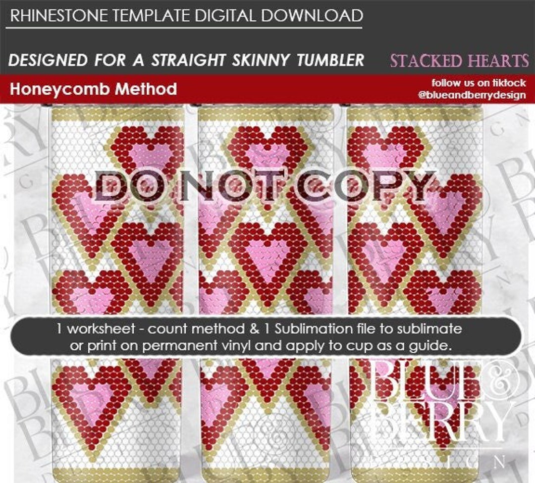 Hearts Rhinestone Pen Template ss10 – Sweet and Simple Crafts