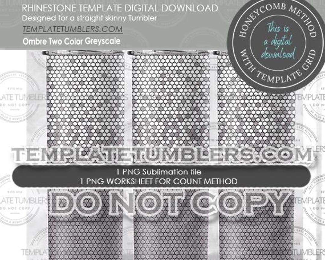 Ombre Two Color, Ombre Rhinestone Template, Ombre Tumbler Template ...