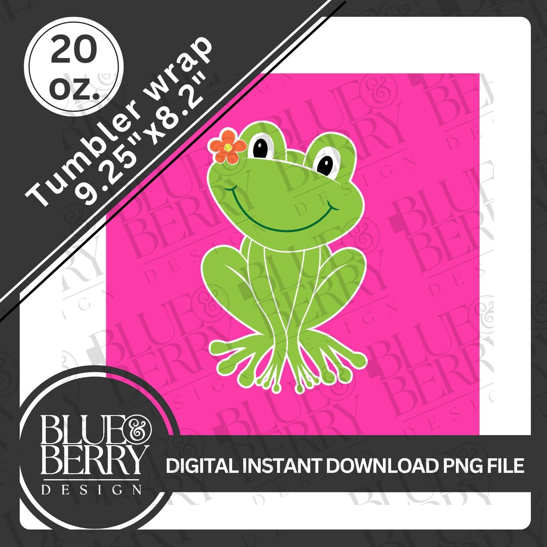 Frog Design Frog PNG Tumbler Wrap Frog Image PNG Green Frog Digital Frog Frog Wrap Frog Download