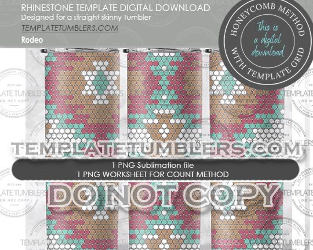 Rodeo Rhinestone Template, Western Template Tumbler, Aztec Digital ...