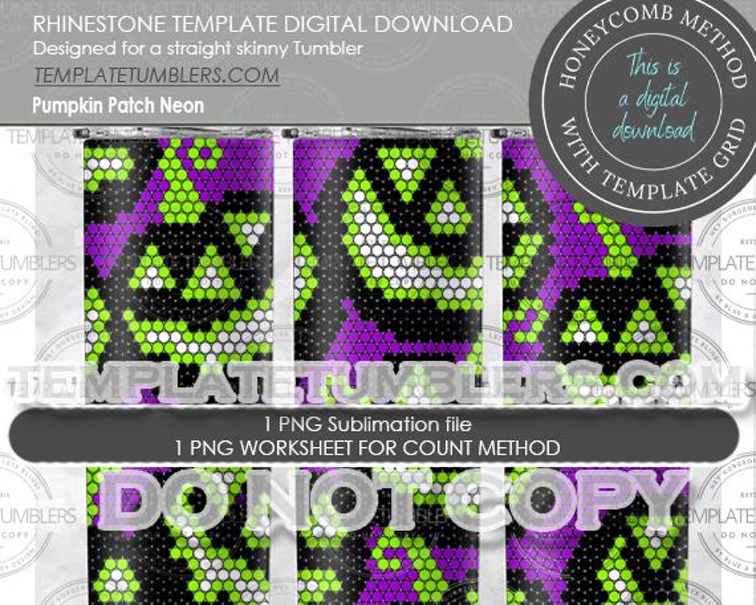 Pumpkin Patch Purple Template, Halloween Template, Pumpkin Tumbler