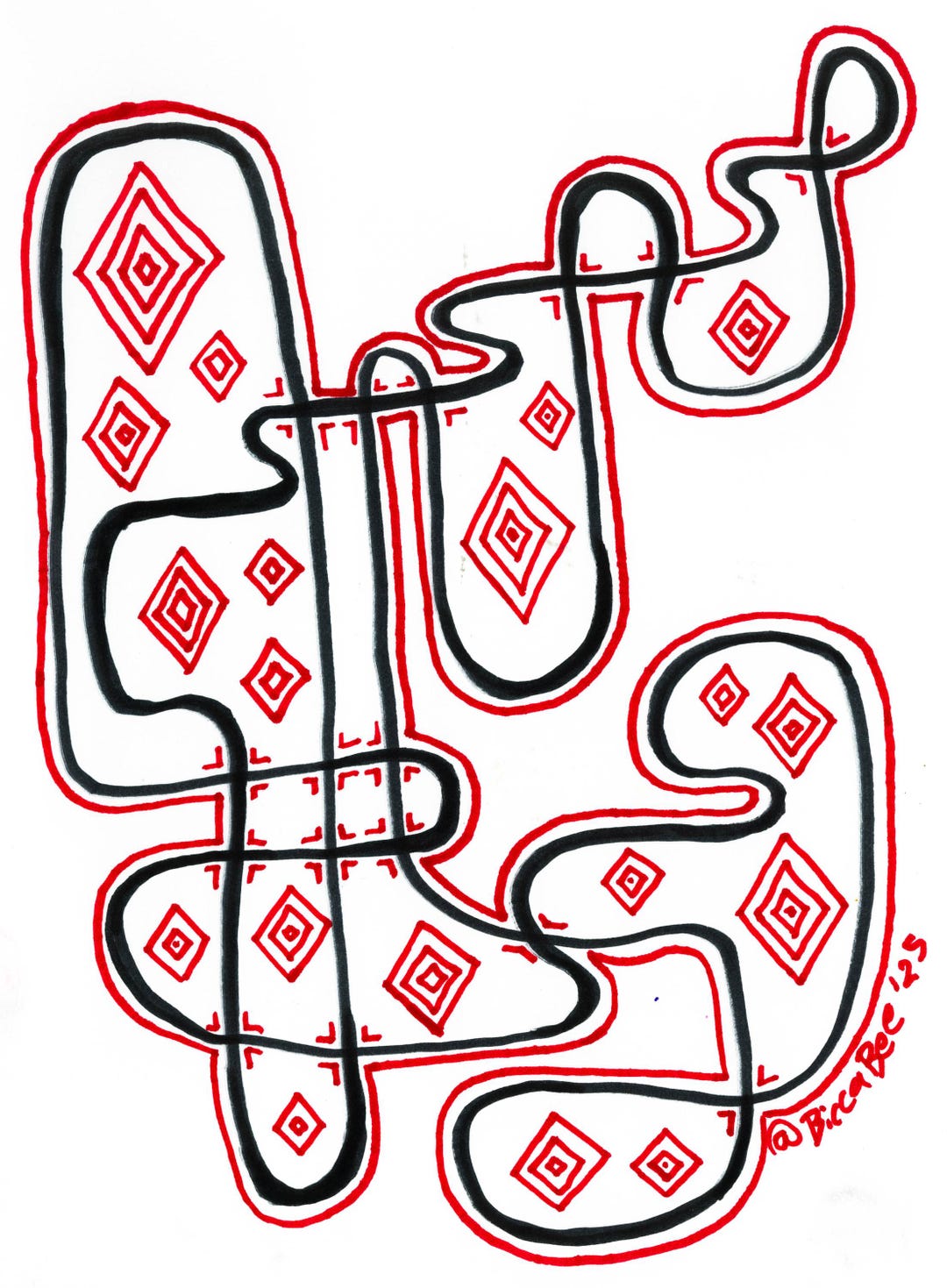 Ecstatic - Original Marker Drawing - Etsy