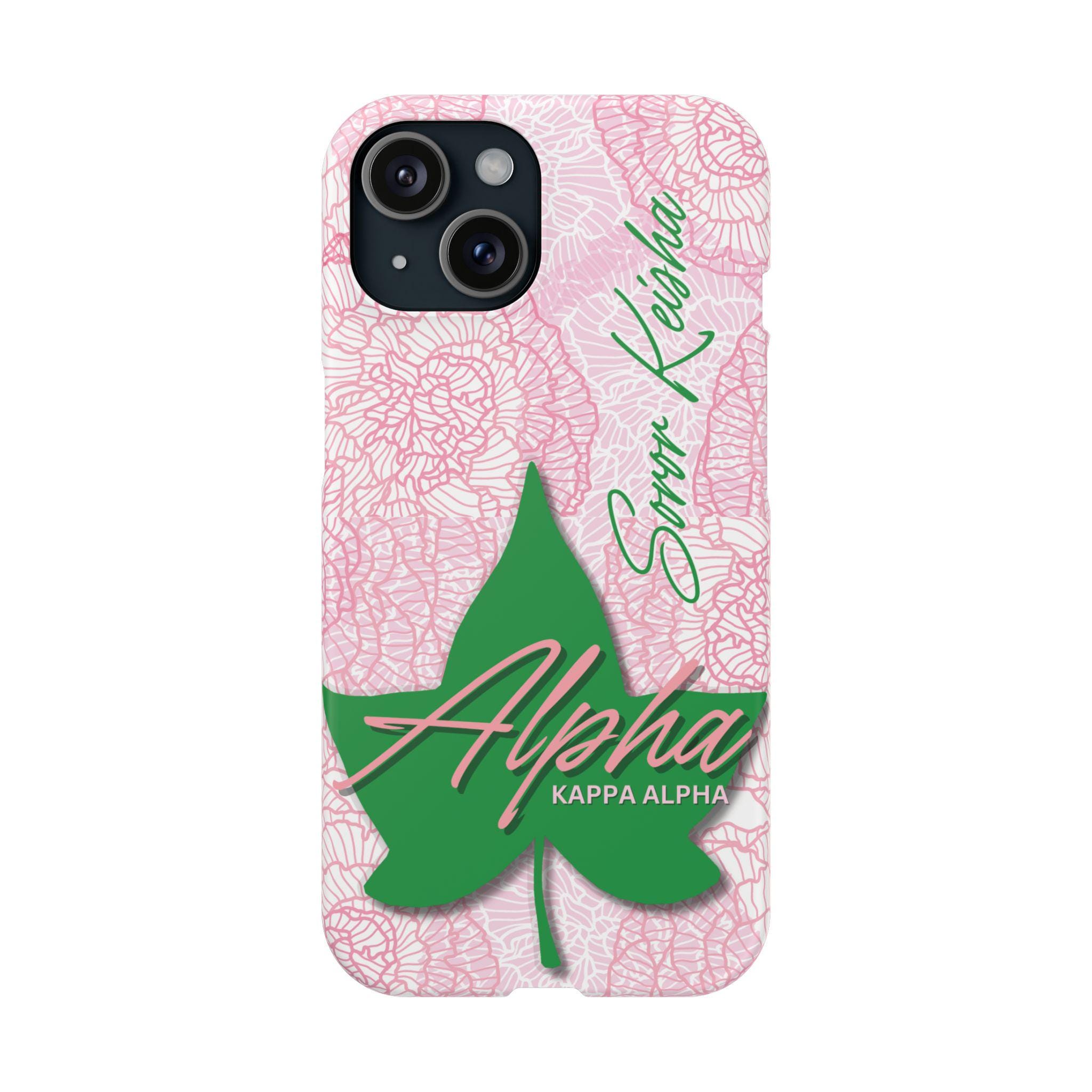 AKA Sorority Inspired PERSONALIZED Phone Case | Alpha Kappa Alpha Ivy Customized Gift | Sorority Gift Idea | Big Little Gift | Customized
