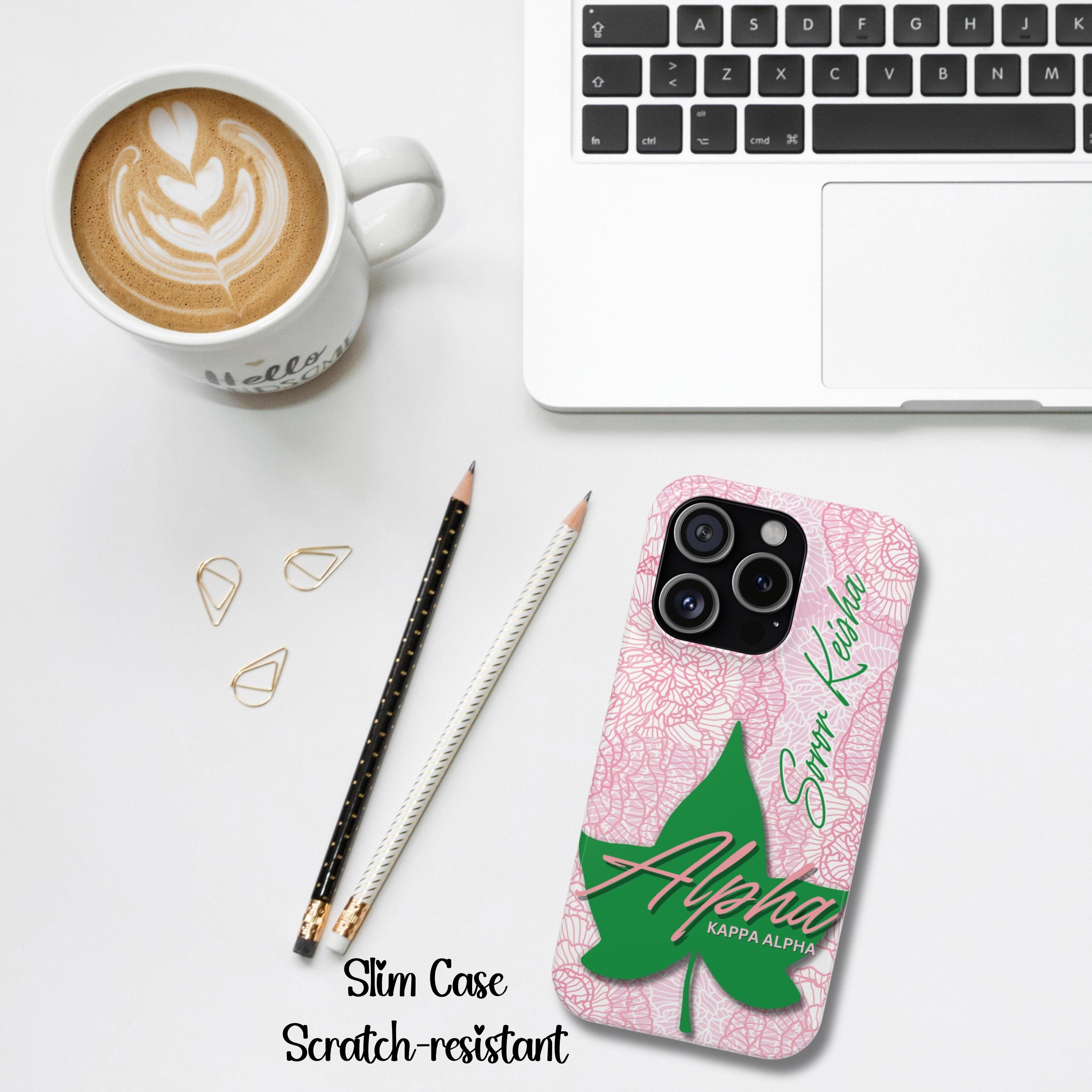 AKA Sorority Inspired PERSONALIZED Phone Case | Alpha Kappa Alpha Ivy Customized Gift | Sorority Gift Idea | Big Little Gift | Customized