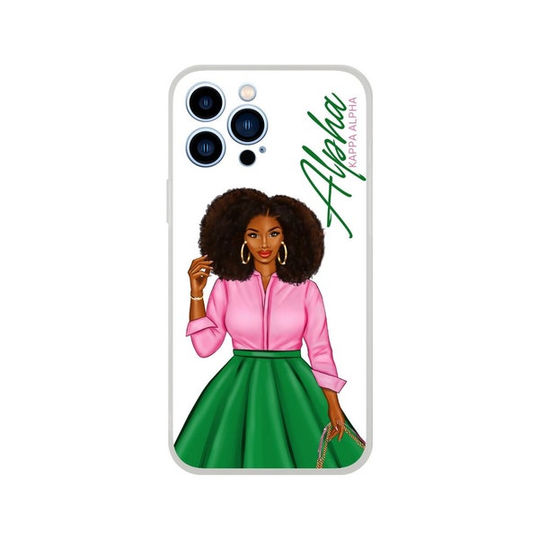 Alpha Kappa Alpha Sorority Phone Case (up to iPhone 15 Max & Galaxy 23 Ult) | AKA Sorority Sister Gift Idea | Sorority Phone Accessories