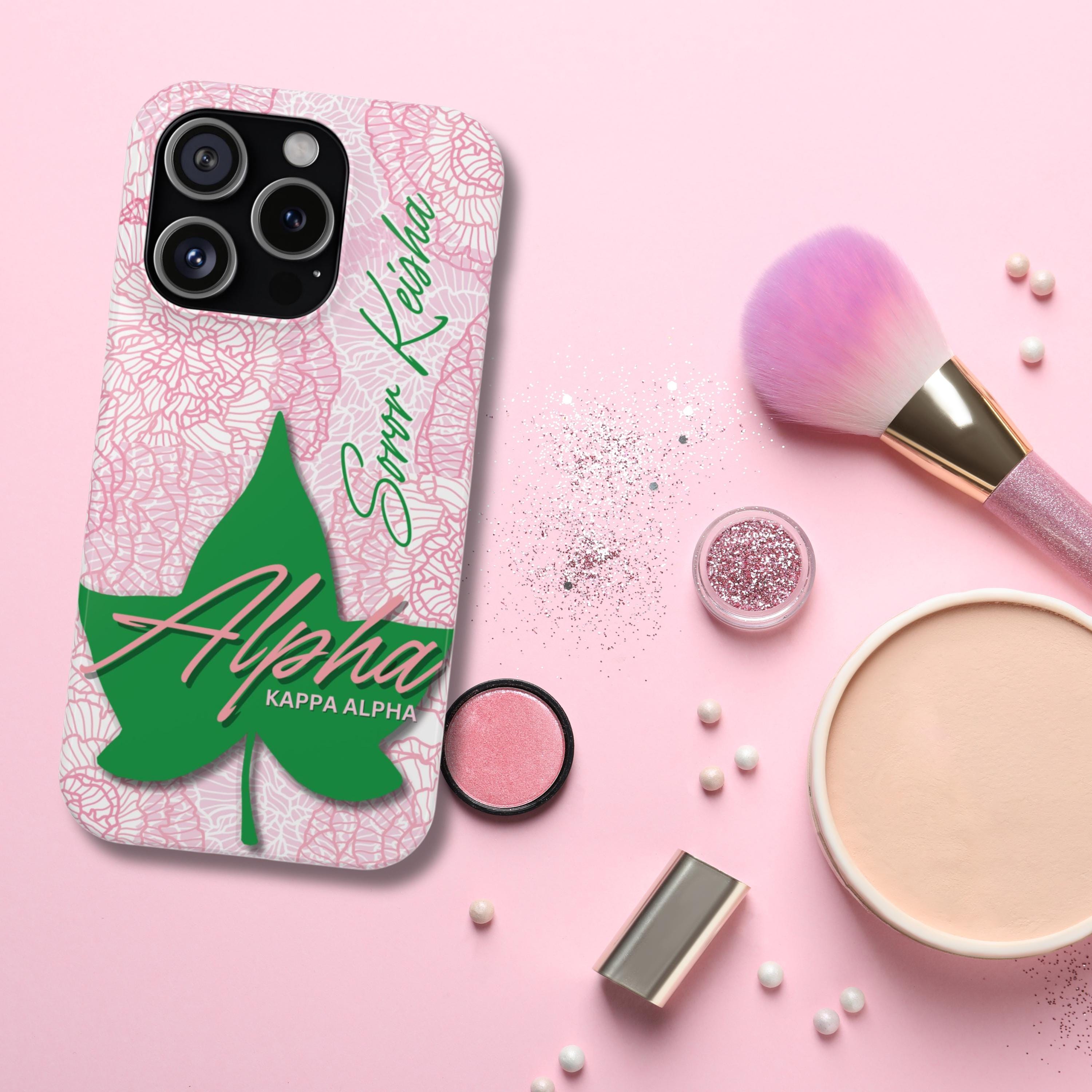 AKA Sorority Inspired PERSONALIZED Phone Case | Alpha Kappa Alpha Ivy Customized Gift | Sorority Gift Idea | Big Little Gift | Customized