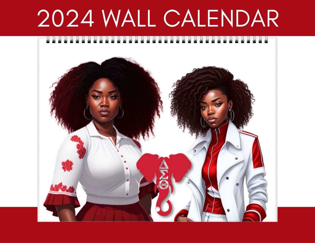 2024 Delta Sigma Theta Inspired Calendar DST Sorority Calendar Delta