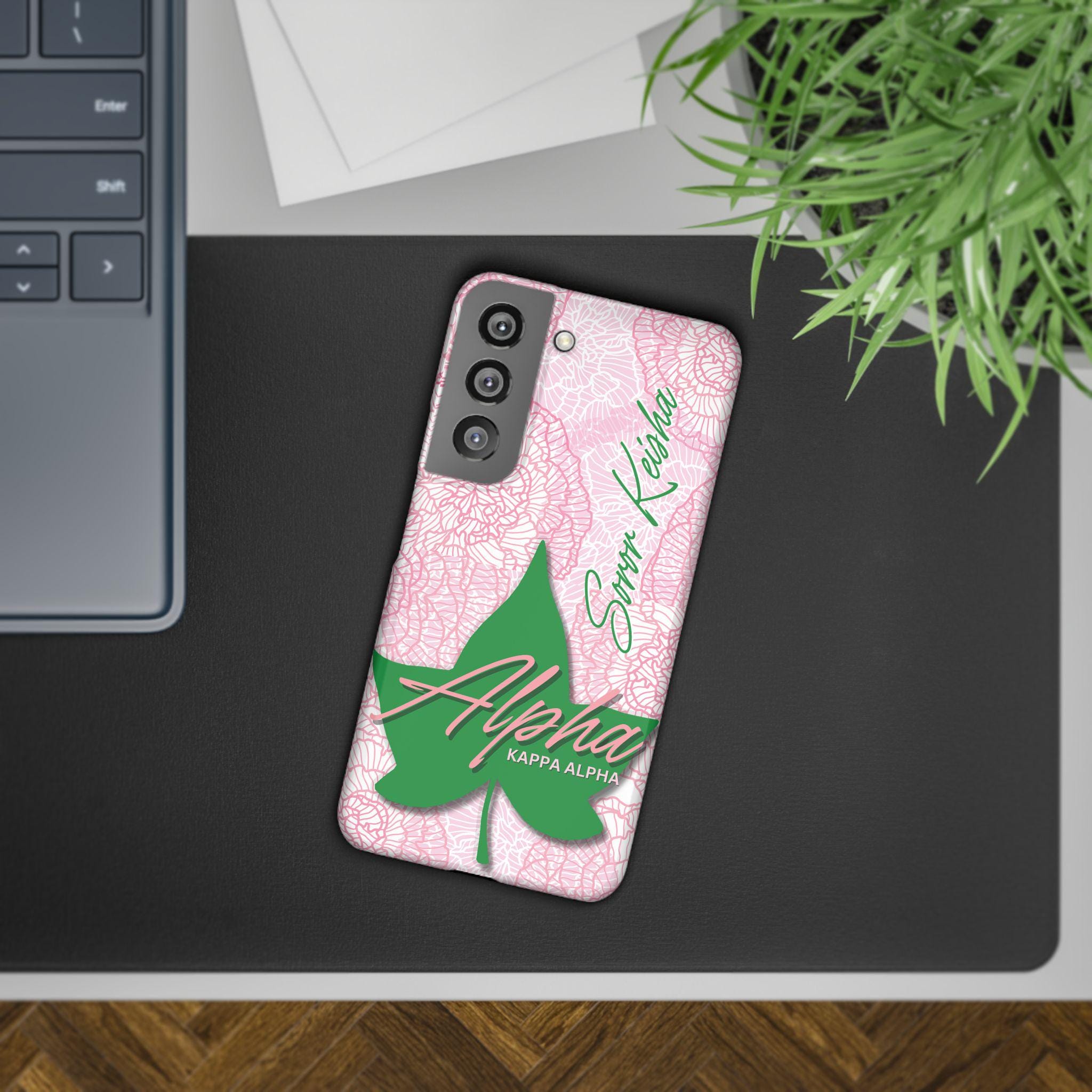 AKA Sorority Inspired PERSONALIZED Phone Case | Alpha Kappa Alpha Ivy Customized Gift | Sorority Gift Idea | Big Little Gift | Customized