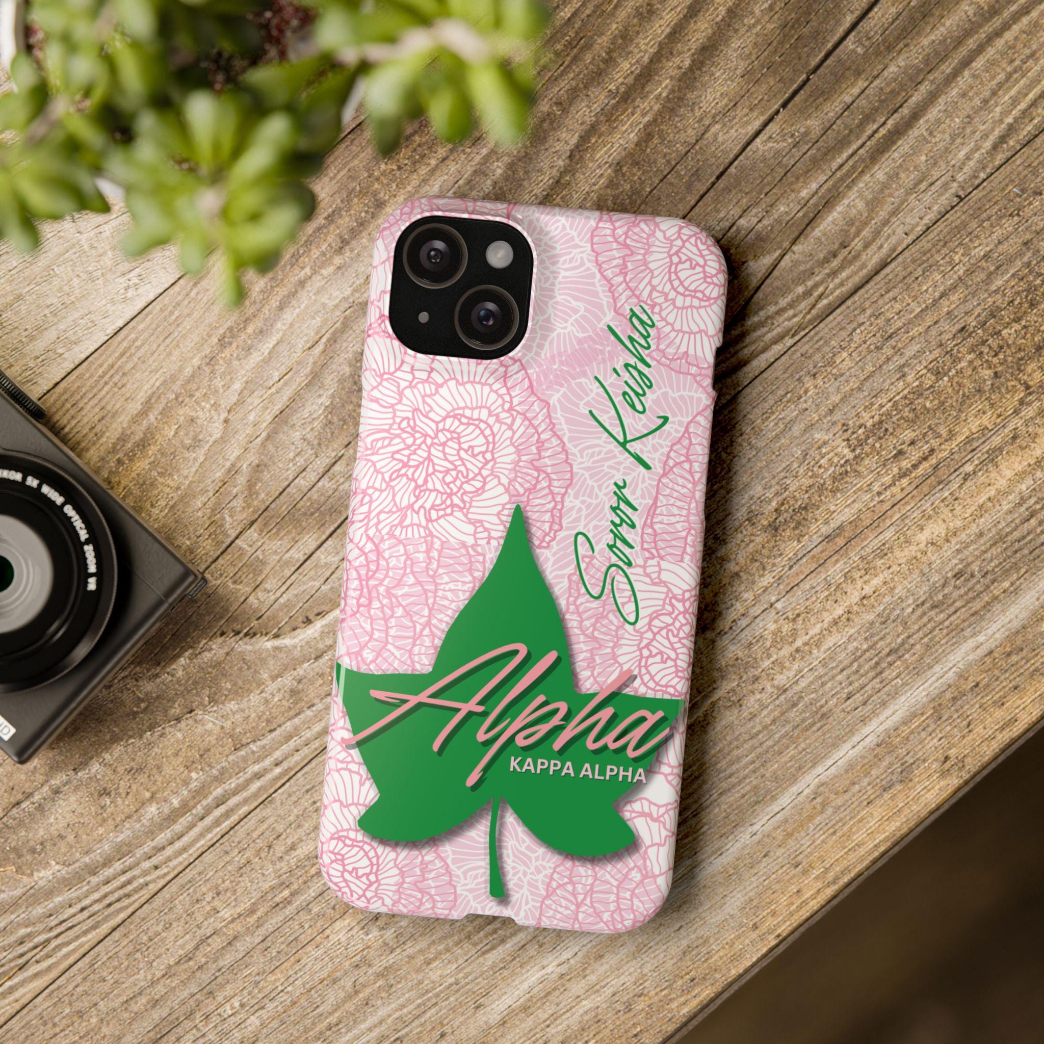 AKA Sorority Inspired PERSONALIZED Phone Case | Alpha Kappa Alpha Ivy Customized Gift | Sorority Gift Idea | Big Little Gift | Customized