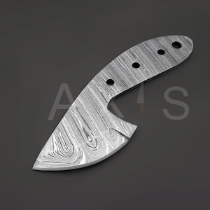 Blank Blade, Damascus Steel Knife, Hunting Knife, Handmade Knife, Knife Blank, Christmas Gift, Anniversary Gift, Knife Making, DIY Knife