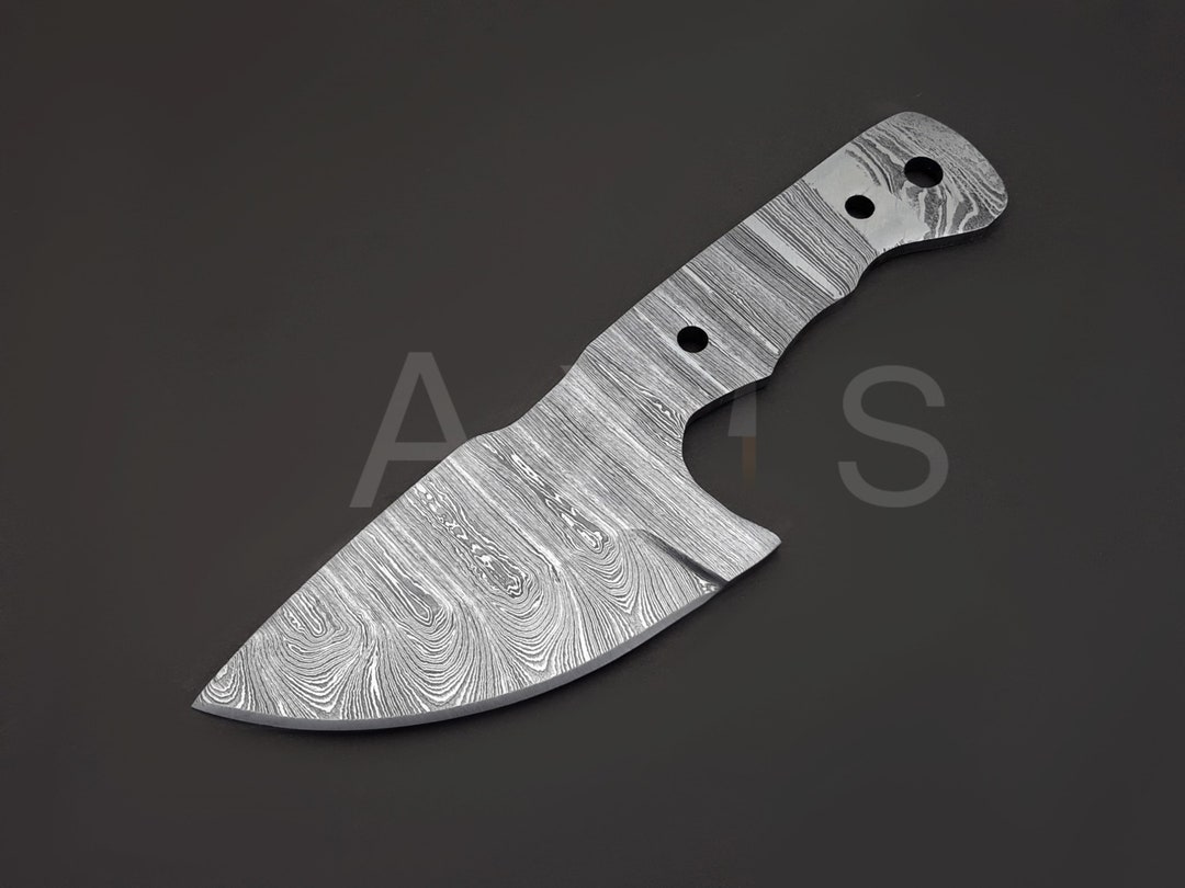 Blank Blade, Damascus Steel, Hunting Knife, Hand Made Knife, Hand