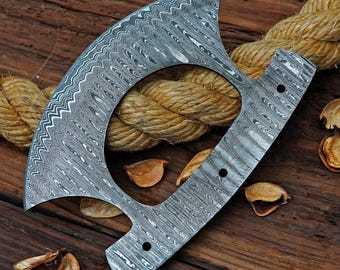 ULLU-mes damaststaal blanco mes