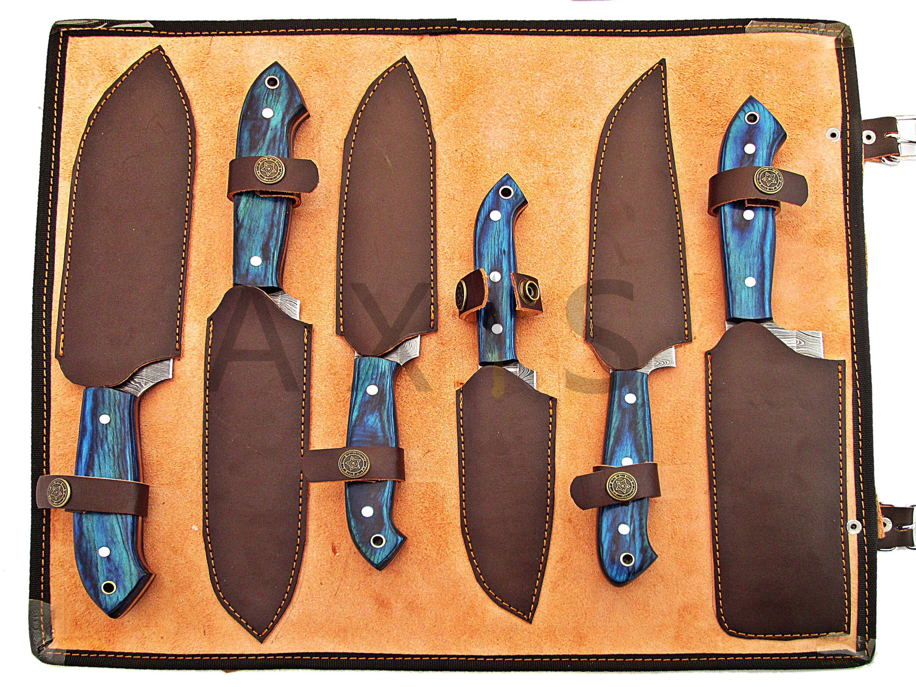 Damascus Chef Knife Damascus Knife Set Handmade Knife Knife Etsy