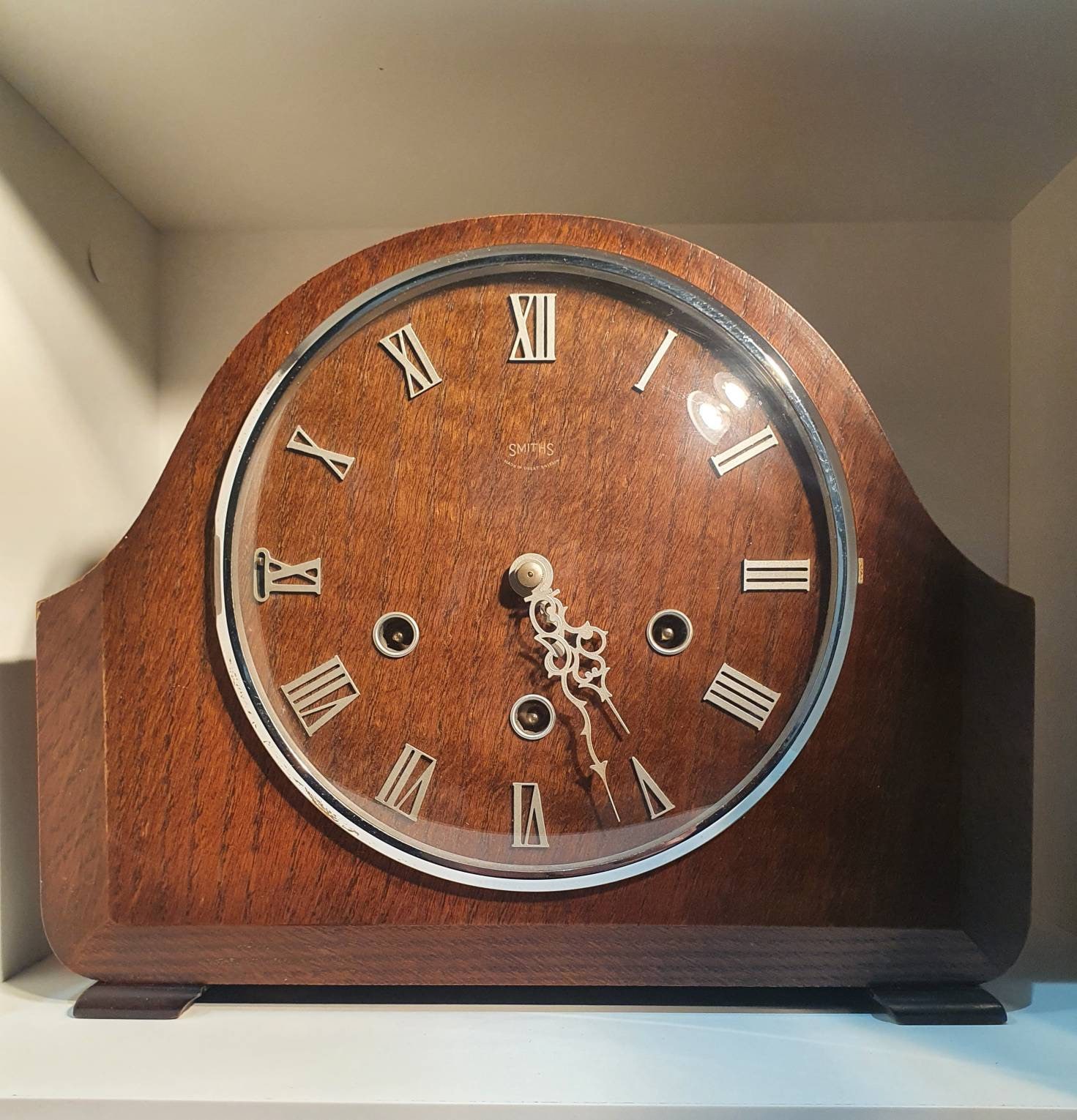 Vintage 'Smiths Enfield' 8Day Striking Mantel Clock Etsy