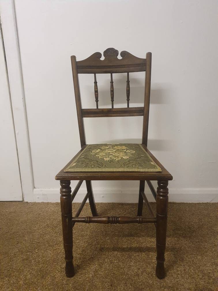 Antique Victorian Bedroom Chair Childs Small W/ Nail Head Etsy UK