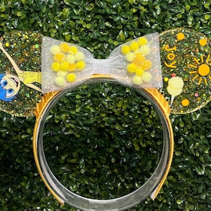 Yellow happy Joy emotion resin mouse ears