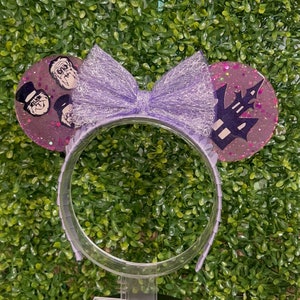 Halloween Glow in the dark haunted mansion hitchhikers resin mouse ears Limited Stock