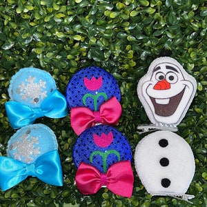 Frozen baby hairclips ears