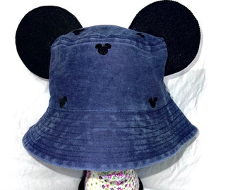 Mickey print bucket hat mouse ears