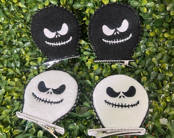 Halloween Mini Stickerei Jack Alptraum vor Weihnachten Haarspangen Begrenzte Anzahl