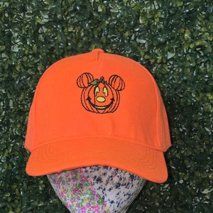 Halloween Mickey Halloween pumpkin glow in the dark embroidery baseball cap Limited Stock
