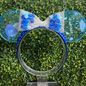 Blue Sadness emotion Inside out resin mouse ears