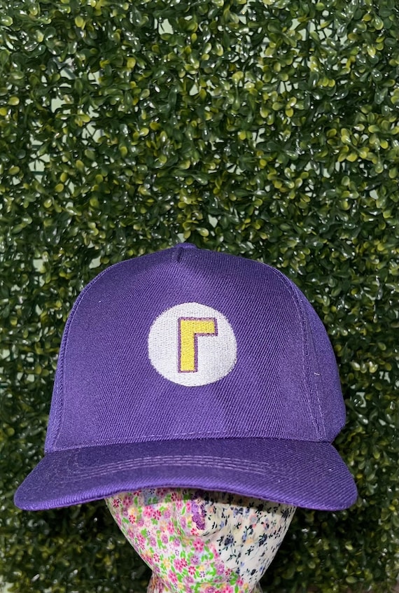 マリオフレンズ ワルイージ 刺繍 野球帽 帽子 - Etsy 日本