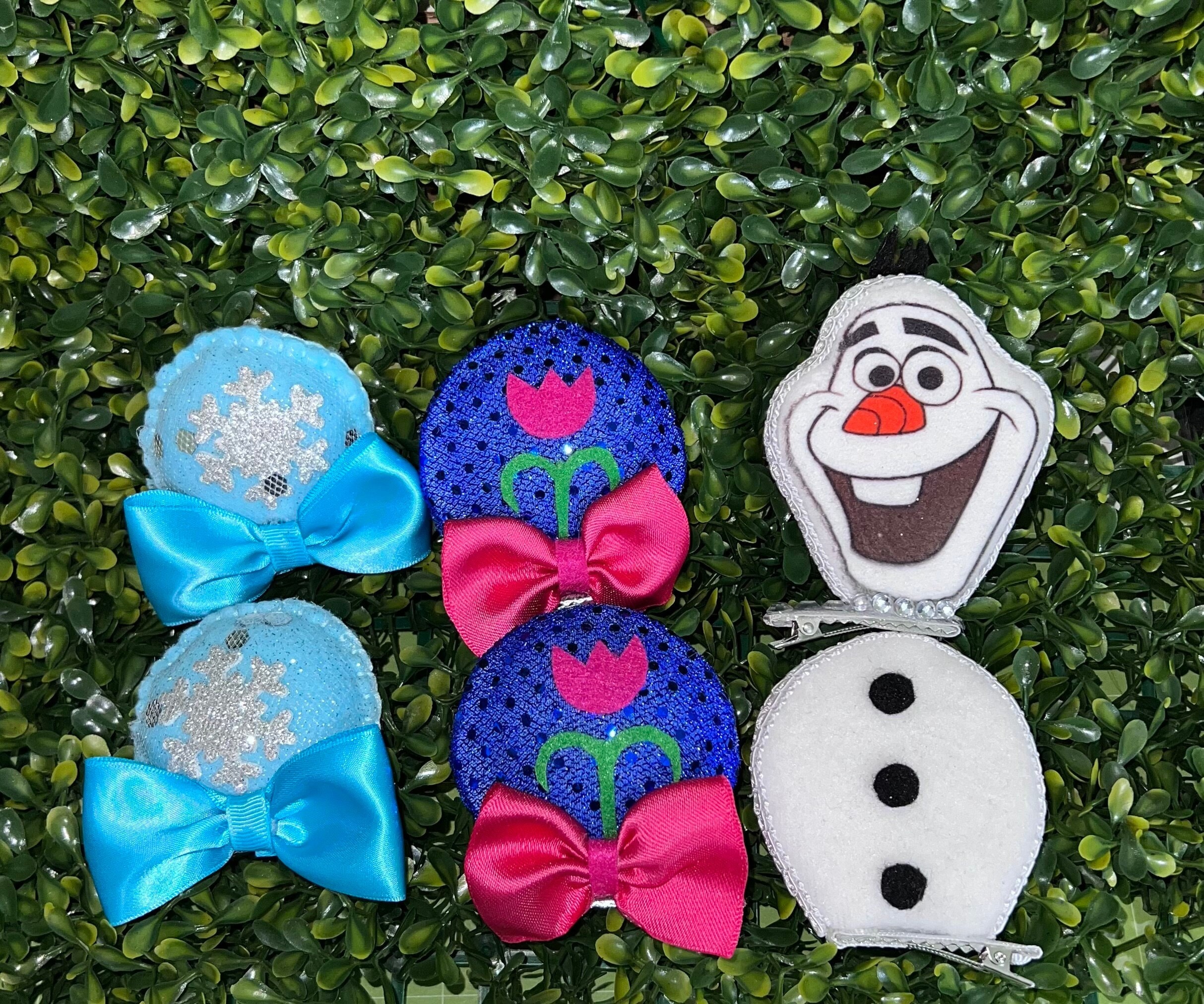 Frozen baby hairclips ears