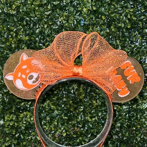 Turning Red Fur baby Resin mouse Ears