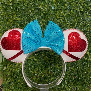 white rabbit in wonderland mouse ear