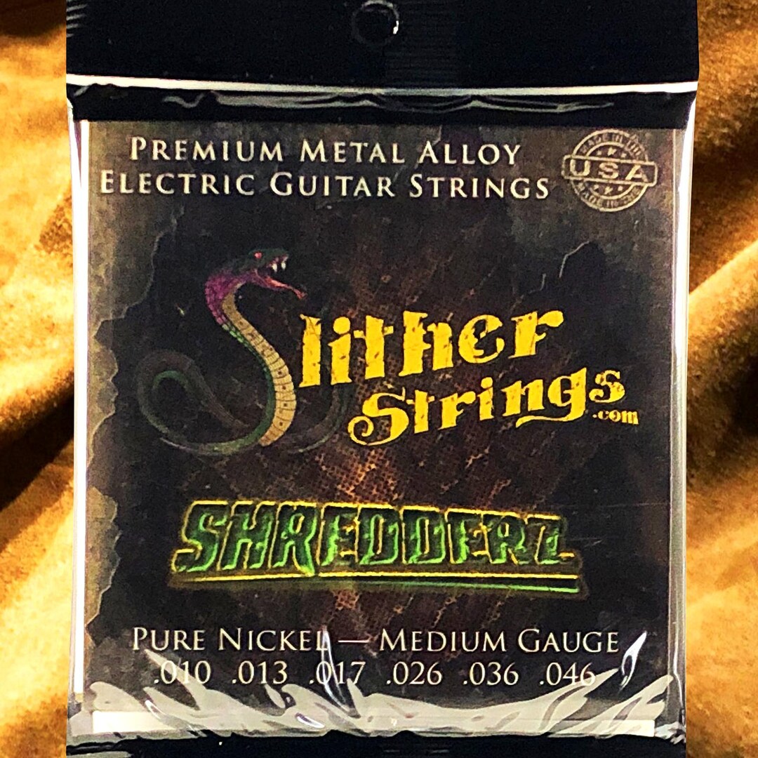 Slither Strings Shredderz – Medium Gauge Electric Guitar Strings, Made ...