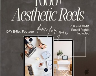 6000+ Faceless Reels Bundle Faceless Marketing, Faceless Instagram, Aesthetic Reels, Digital Marketing, With Master Resell Rights, MRR/PLR