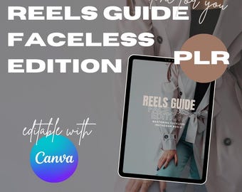 Faceless Instagram Reels Guide with Master Resell Rights, Instagram Reel Growth Guide, Digital Marketing, DFY, PLR, MRR, ebook