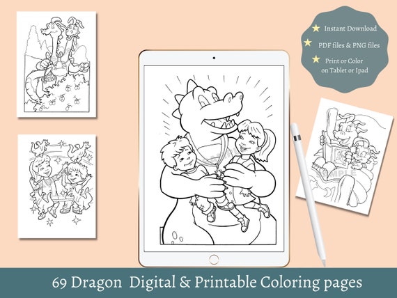 Dragon Tales Printable Coloring Pages