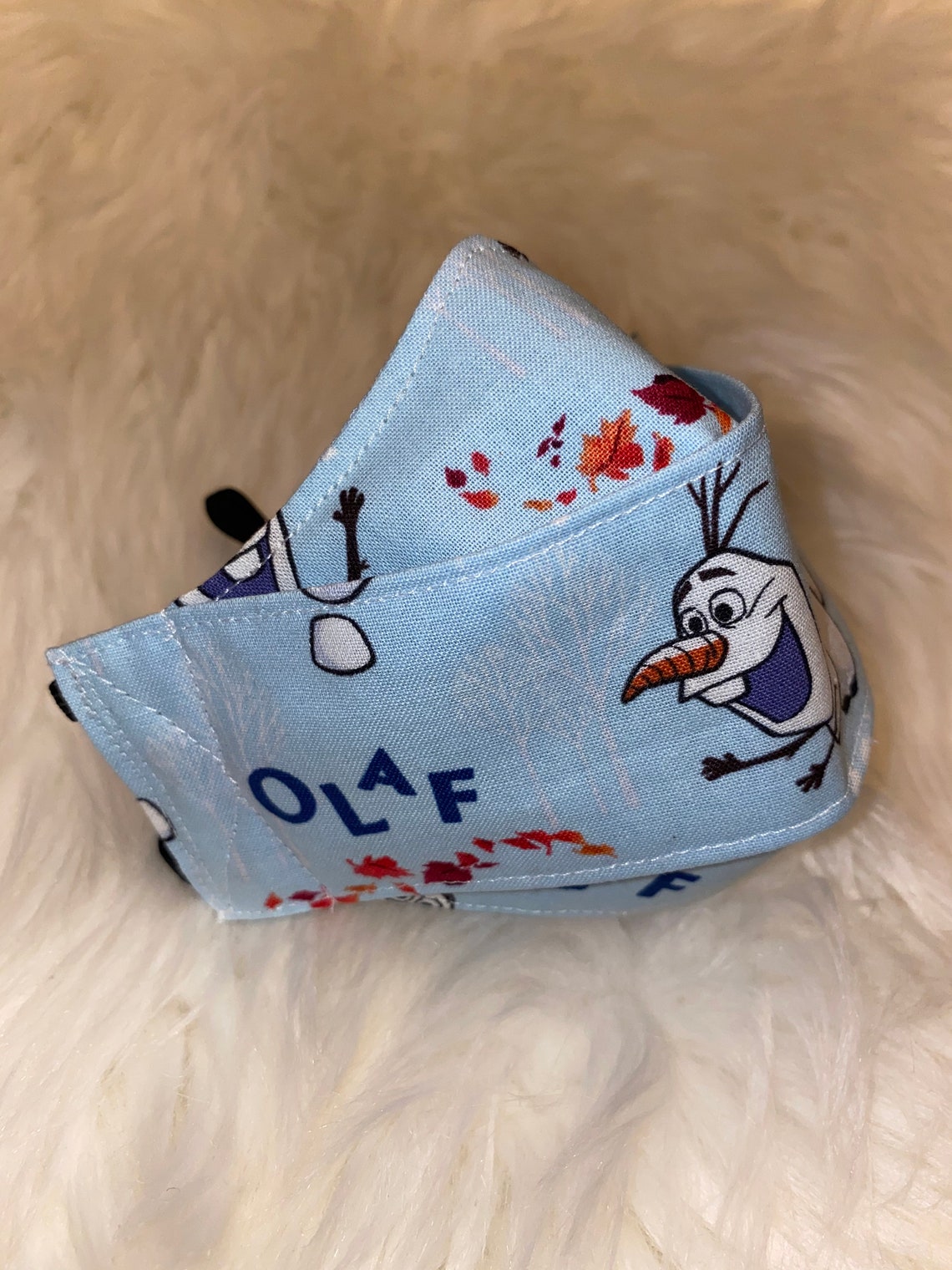 kids toddler 3d style mask in olaf print etsy