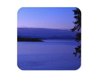 Vancouver Island Twilight Coaster, Strait of Georgia Coastal Drink Coaster