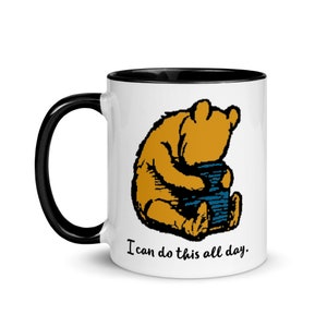 Classic Winnie the Pooh Humorous Mug with Color Inside
