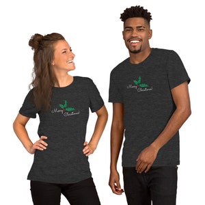 Hand-Drawn Holly Merry Christmas Short-Sleeve Unisex T-Shirt