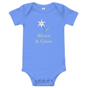 Edelweiss Bloom & Grow Baby Short-Sleeve One Piece Cozy Infant Romper, Alpine Charm for Adorable Comfort and Thoughtful Gifting image 7