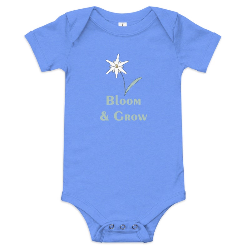 Edelweiss Bloom & Grow Baby Short-Sleeve One Piece Cozy Infant Romper, Alpine Charm for Adorable Comfort and Thoughtful Gifting image 7