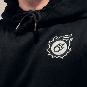 FFXIV Custom Job Icon Bestickter Hoodie