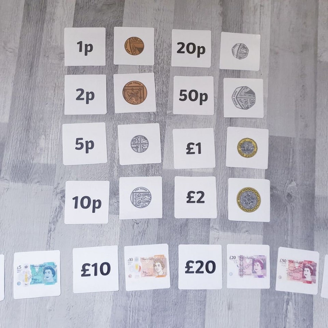 Money Flashcards Educational Learning resources Teaching | Etsy