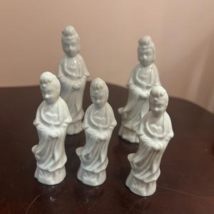White Porcelain Geisha Figurine